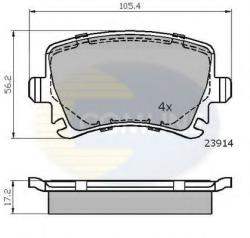 COMLINE Set placute frana, frana disc SKODA SUPERB II (3T4) (2008 - 2015) COMLINE CBP01284