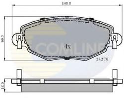 COMLINE Set placute frana, frana disc FORD MONDEO III (B5Y) (2000 - 2007) COMLINE CBP01110