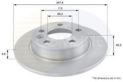 COMLINE Disc frana VW SHARAN (7M8, 7M9, 7M6) (1995 - 2010) COMLINE ADC1429