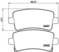 BREMBO Set placute frana, frana disc OPEL INSIGNIA Combi (2008 - 2016) BREMBO P 59 059