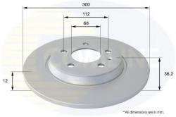 COMLINE Disc frana AUDI A6 (4G2, C7, 4GC) (2010 - 2016) COMLINE ADC1478