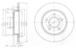 DELPHI Disc frana FORD FOCUS II Combi (DA) (2004 - 2012) DELPHI BG3896