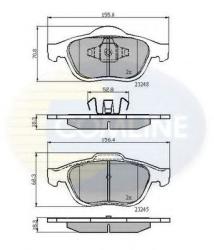 COMLINE Set placute frana, frana disc RENAULT ESPACE IV (JK0/1) (2002 - 2015) COMLINE CBP01116