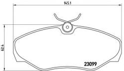 BREMBO Set placute frana, frana disc OPEL VIVARO caroserie (F7) (2001 - 2014) BREMBO P 56 061