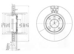 DELPHI Disc frana FIAT IDEA (350) (2003 - 2016) DELPHI BG3574