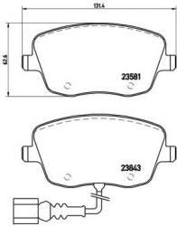 BREMBO Set placute frana, frana disc SKODA FABIA II Combi (2007 - 2014) BREMBO P 85 077