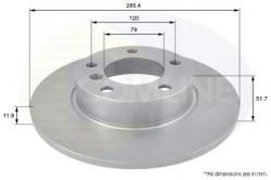 COMLINE Disc frana BMW Seria 3 Cabriolet (E36) (1993 - 1999) COMLINE ADC1701