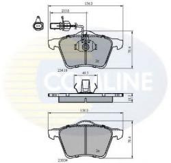 COMLINE Set placute frana, frana disc SEAT ALHAMBRA (7V8, 7V9) (1996 - 2010) COMLINE CBP1885