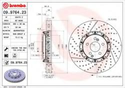 BREMBO Disc frana MERCEDES E-CLASS T-Model (S212) (2009 - 2016) BREMBO 09.9764. 23