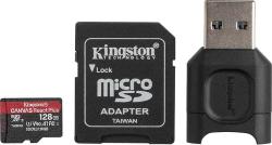Kingston microSDXC Canvas React Plus 128GB C10/UHS-II/U3 MLPMR2/128GB/MKMS128GCRP