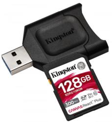 Kingston SDXC Canvas React Plus 128GB C10/UHS-II/U3 MLPR2/128GB