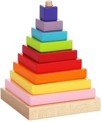 Cubika 13357 Piramida de culori - puzzle din lemn 9 piese (MA1-13357)