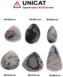  Pandantiv Opal Dendritic Obelisc - 33-44 x 7-9 mm - 1 Buc