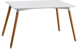 Mobiliamo Bitonto Grande Étkezőasztal - Szürke Színben. Mdf Asztallap, Bükkfa Lábak. Méret: 120 X 80 Cm (BITONTO_GRANDE)