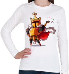 printfashion Golden Knight - Női hosszú ujjú póló - Fehér (2314127)