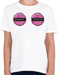 printfashion Donut Touch - Gyerek póló - Fehér (2417637)