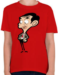 printfashion Mr. Bean - Gyerek póló - Piros (2364735)