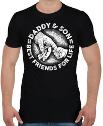 printfashion Apa és fia - örökre barátok - Férfi póló - Fekete (2374958)