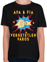 printfashion APA & FIA - Gyerek póló - Fekete (2403122)