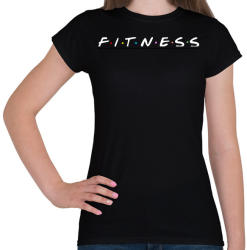 printfashion Fitness Friends - Női póló - Fekete (2404991)