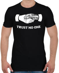 printfashion Trust no one! - Férfi póló - Fekete (2362169)
