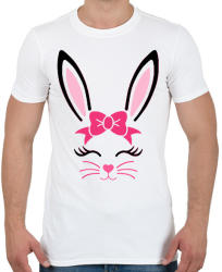 printfashion Bunny girl - Férfi póló - Fehér (2401697)