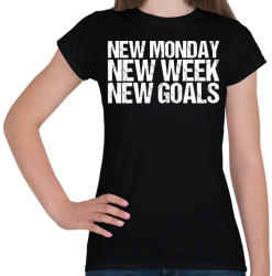 printfashion New Goals - Női póló - Fekete (2419889)
