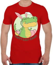 printfashion Happy East-rawr! - Férfi póló - Piros (2399218)