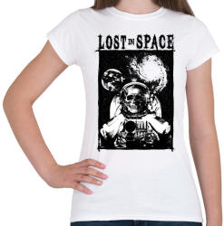 printfashion Elveszve az űrben - Női póló - Fehér (2308952)