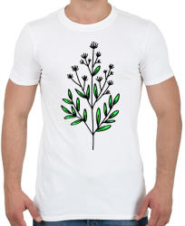 printfashion virág-008 - Férfi póló - Fehér (2324568)