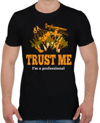 printfashion trust me - Férfi póló - Fekete (2371520)
