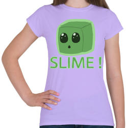 printfashion Minecraft Slime - Női póló - Viola (2318315)