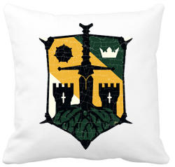 printfashion Knights logo - Párnahuzat, Díszpárnahuzat - Fehér (2385633)