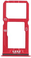  tel-szalk-018040 Vivo X20 piros SIM & SD kártya tálca (tel-szalk-018040)