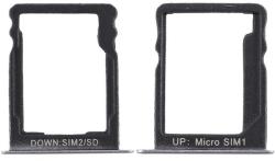  tel-szalk-017979 Huawei Enjoy 5S matt fekete SIM & SD kártya tálca (tel-szalk-017979)