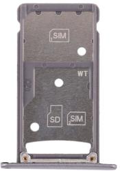  tel-szalk-017903 Huawei Enjoy 6 matt fekete SIM & SD kártya tálca (tel-szalk-017903)