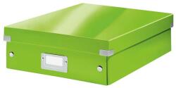 Leitz Tároló doboz rendszerező laminált kartonm méret Leitz Click&Store zöld (E60580054)