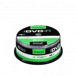 Intenso DVD-R Intenso 4.7 GB 16X, Cake box 25 bucati - vexio