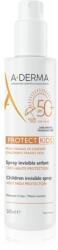 A-DERMA Protect Kids Children Invisible Spray védő napozótej spray formában SPF 50+ gyermekeknek 200 ml