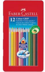 Faber-Castell Színes ceruza készlet 12db-os Faber-Castell Grip fém dobozban (112413)