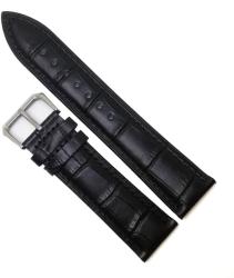  Curea de ceas - Piele Naturala Neagra - Imprimeu Crocodil - 12mm 14mm 16mm 18mm 20mm 22mm - WZ3803 (WZ3803)