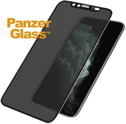 Panzer Apple iPhone Xs Max / 11 Pro Max Tokbarát Edzett üveg kijelzővédő, kamera borítóval, betekintésgátló szűrővel, fekete kerettel (P2669)