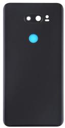  tel-szalk-018344 LG V30 H930 / H933 / LS998U / VS996 / LS998U fekete akkufedél, hátlap, hátlapi kamera lencse (tel-szalk-018344)