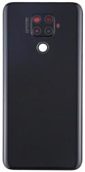 tel-szalk-018329 Huawei Mate 30 Lite fekete akkufedél, hátlap, hátlapi kamera lencse (tel-szalk-018329)