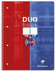 Clairefontaine Caiet reversibil cu spira Duo book, 80 coli, Clairefontaine