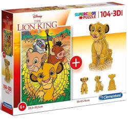 Clementoni Az oroszlánkirály puzzle + 3D modell 104 db-os (20158)