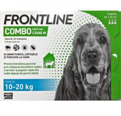 Merial Pipete Antiparazitare Caini, Frontline Combo M (10-20 kg) x 3 pipete