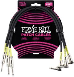 Ernie Ball Ernie Ball Patch Kábel 46cm Fekete - hangszerabc