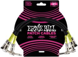 Ernie Ball Ernie Ball Patch Kábel 30cm Fekete - hangszerabc