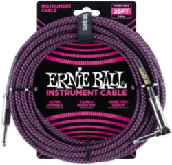 Ernie Ball Ernie Ball Szövetkábel Fekete/Lila - hangszerabc